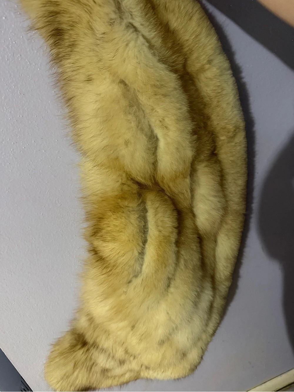 Fur over the shoulder